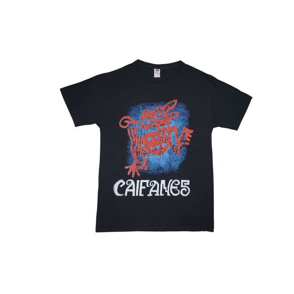 Caifanes 2023 Tour T-Shirt Small Black Red Aztec Graphic Rock en Español Band T - Picture 1 of 8